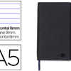 CARNET LIDERPAPEL COUVERTURE SIMILI CUIR ENCOLLÉE A5 14,8X21CM 70G 240 PAGES LIGNÉ FERMETURE ÉLASTIQUE COLORIS NOIR CARNET LIDERPAPEL COUVERTURE SIMILI CUIR ENCOLLÉE A5 14,8X21CM 70G 240 PAGES LIGNÉ FERMETURE ÉLASTIQUE COLORIS NOIR