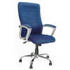 CHAISE DIRECTION Q-CONNECT ROTATIVE TOILE BASE CHROMÉE MAXIMUM SUPPORTÉ 100KG 117X70X52CM COLORIS BLEU 15.3KG CHAISE DIRECTION Q-CONNECT ROTATIVE TOILE BASE CHROMÉE MAXIMUM SUPPORTÉ 100KG 117X70X52CM COLORIS BLEU 15.3KG