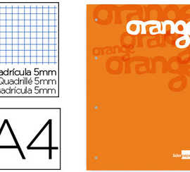 bloc-cours-liderpapel-feuilles-encoll-es-a4-210x297mm-quadrillage-5mm-papier-100g-m2-4-trous-100f-coloris-orange