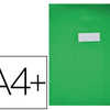 PROTÈGE-CAHIER ELBA AGNEAU PVC OPAQUE 20/100E SANS RABAT MARQUE-PAGE 240X320MM VERT CLAIR