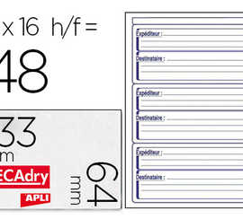 atiquette-adhasive-courrier-ap-li-agipa-expaditeur-destinataire-64x133mm-atui-format-a5-48-unitas