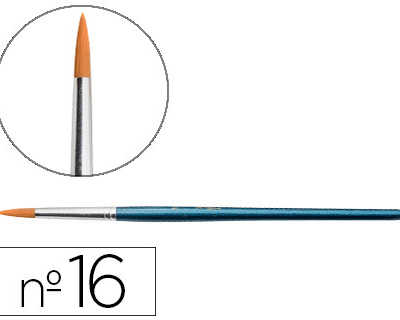 pinceau-jpc-cr-ations-rond-virole-aluminium-poils-synth-tiques-n-16-ocre-jaune-manche-court-bois-bleu-m-tallis