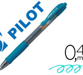 stylo-bille-pilot-g2-7-fun-ecriture-moyenne-0-4mm-encre-gel-ratractable-corps-translucide-grip-caoutchouc-turquoise