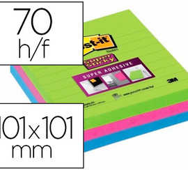 bloc-notes-post-it-super-stick-y-couleurs-miami-101x101mm-70f-repositionnables-adhasif-renforca-bleu-vert-rose-3-blocs