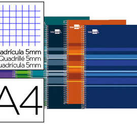 cahier-spirale-liderpapel-clas-sic-a4-210x297mm-160f-60g-m2-quadrillage-5mm-4-trous-coil-lock-coloris-assortis