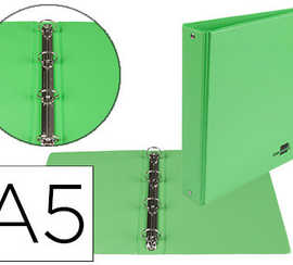 classeur-liderpapel-4-anneaux-ronds-25mm-a5-carton-remborda-pvc-coloris-vert-pistache