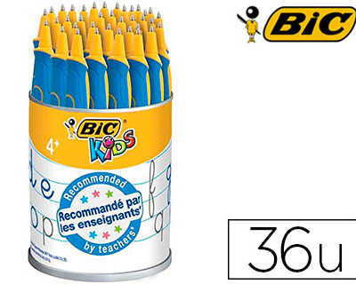 stylo-bille-bic-kids-bp-twist-beginner-evolution-pointe-1mm-encre-couleur-bleue-pot-36-unit-s