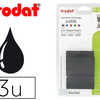 RECHARGE TAMPON TRODAT 4810/49 10/4910TA/4836 NOIR BLISTER 3 UNITAS