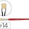BROSSE PLATE PINSELFABRIK SOIE DE PORC N°14 VIROLE FER BLANC NICKELA LOT 10 UNITAS BROSSE PLATE PINSELFABRIK SOIE DE PORC N°14 VIROLE FER BLANC NICKELA LOT 10 UNITAS