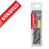 PORTE-MINE STABILO SMARTGRAPH DROITIER NOIR/BLANC + 3 MINES HB 0,7MM