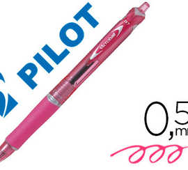stylo-bille-pilot-rt-acroball-begreen-criture-moyenne-0-5mm-r-tractable-glisse-extr-me-corps-couleur-encre-rose