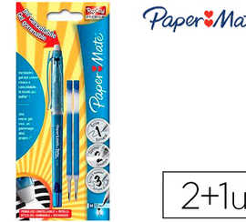 roller-paper-mate-replay-premium-encre-effa-able-2-recharges-bleues-offertes-blister