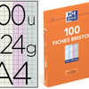 FICHE BRISTOL OXFORD 224G 210X 297MM NON PERFORAE QUADRILLAGE 5X5MM COLORIS ASSORTIS BOÎTE CHEVALET 100 UNITAS FICHE BRISTOL OXFORD 224G 210X 297MM NON PERFORAE QUADRILLAGE 5X5MM COLORIS ASSORTIS BOÎTE CHEVALET 100 UNITAS