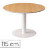 TABLE RONDE PAPERFLOW EASYDESK DIAMETRE 115CM COLORIS PIED ACIER BLANC PLATEAU HÊTRE TABLE RONDE PAPERFLOW EASYDESK DIAMETRE 115CM COLORIS PIED ACIER BLANC PLATEAU HÊTRE