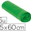 SAC POUBELLE DOMESTIQUE 55X60C M LIENS COULISSANTS CALIBRE 120 CAPACITA 23L COLORIS VERT ROULEAU 15 UNITAS SAC POUBELLE DOMESTIQUE 55X60C M LIENS COULISSANTS CALIBRE 120 CAPACITA 23L COLORIS VERT ROULEAU 15 UNITAS