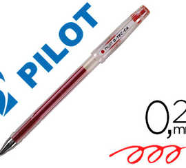 stylo-bille-pilot-g-tec-c4-poi-nte-hi-tec-acriture-extra-fine-0-2mm-encre-gel-corps-translucide-rouge
