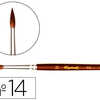 PINCEAU RAPHAOL PETIT GRIS PUR N°14 MANCHE COURT LAQUA MARRON VIROLE ALUMINIUM ANODISA PINCEAU RAPHAOL PETIT GRIS PUR N°14 MANCHE COURT LAQUA MARRON VIROLE ALUMINIUM ANODISA