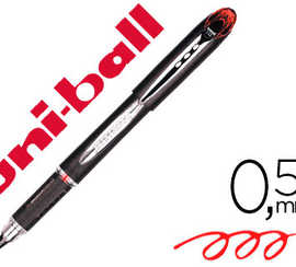 stylo-bille-uniball-jetstream-acriture-moyenne-0-5mm-encre-gel-grip-antiglisse-encre-ultra-fluide-rechargeable-rouge