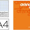 BLOC COURS LIDERPAPEL FEUILLES ENCOLLÉES A4 210X297MM QUADRILLAGE 5MM PAPIER 100G/M2 4 TROUS 100F COLORIS ORANGE BLOC COURS LIDERPAPEL FEUILLES ENCOLLÉES A4 210X297MM QUADRILLAGE 5MM PAPIER 100G/M2 4 TROUS 100F COLORIS ORANGE