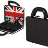 COQUE T'NB NETBOOK TABLETTE 10 " UNION JACK EXTÉRIEUR NYLON SEMI-RIGIDE BULLES AIR PROTECT AMORTIE CHOCS VIBRATIONS