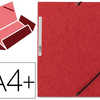 CHEMISE Q-CONNECT CARTE LUSTRA E 375G POUR DOCUMENTS A4 320X243MM 3 RABATS COLORIS ROUGE CHEMISE Q-CONNECT CARTE LUSTRA E 375G POUR DOCUMENTS A4 320X243MM 3 RABATS COLORIS ROUGE