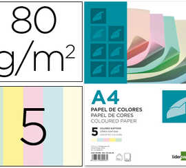 papier-couleur-liderpapel-mult-ifonction-a4-80g-m2-5-coloris-assortis-jaune-bleu-creme-rose-vert-500-feuilles