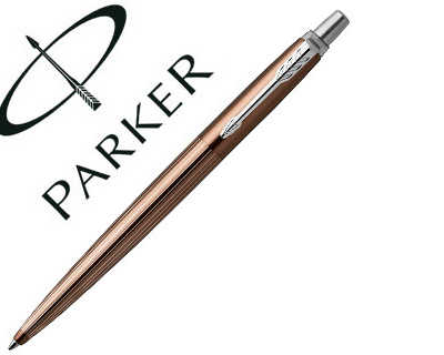 stylo-bille-parker-jotter-premium-downtown-brown-pinstripe-attributs-chrom-s