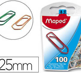 trombone-maped-25mm-couleur-bo-te-plastique-100-unitas