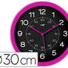 HORLOGE CEP ANALOGIQUE GLOSS DIAMÈTRE 30CM PILE LR6 FOURNIE COLORIS ROSE PEPSY HORLOGE CEP ANALOGIQUE GLOSS DIAMÈTRE 30CM PILE LR6 FOURNIE COLORIS ROSE PEPSY