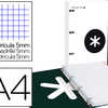 CLASSEUR LIDERPAPEL ANTARTIK REMBORDÉ 4 ANNEAUX RONDS 25MM FEUILLET MOBILE A4 QUADRILLAGE 5MM COLORIS BLANC CLASSEUR LIDERPAPEL ANTARTIK REMBORDÉ 4 ANNEAUX RONDS 25MM FEUILLET MOBILE A4 QUADRILLAGE 5MM COLORIS BLANC