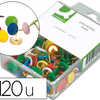 PUNAISE Q-CONNECT DIAMETRE 10M M COLORIS ASSORTIS BOÎTE PLASTIQUE 120 UNITAS PUNAISE Q-CONNECT DIAMETRE 10M M COLORIS ASSORTIS BOÎTE PLASTIQUE 120 UNITAS