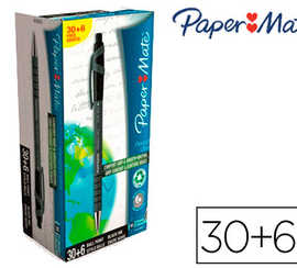 stylo-bille-paper-mate-flexigr-ip-alite-acriture-large-0-8mm-encre-douce-corps-caoutchouta-ant-glisse-noir-pack-30u-6