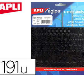 lettre-apli-agipa-adhasive-12-5mm-rasiste-humidita-coloris-noir-pochette-191-unitas