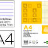 BLOC-NOTES LIDERPAPEL ENCOLLÉ A4 210X297MM 50F 60G/M2 LIGNÉ MARGE FEUILLES JAUNES BLOC-NOTES LIDERPAPEL ENCOLLÉ A4 210X297MM 50F 60G/M2 LIGNÉ MARGE FEUILLES JAUNES