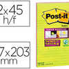 BLOC-NOTES POST-IT SUPER STICK Y GRAND FORMAT 127X203MM 45F LIGNAES REPOSITIONNABLES COLORIS VERT NAON/FUCHSIA 2 BLOCS BLOC-NOTES POST-IT SUPER STICK Y GRAND FORMAT 127X203MM 45F LIGNAES REPOSITIONNABLES COLORIS VERT NAON/FUCHSIA 2 BLOCS