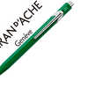 STYLO CARAN D'ACHE 849 CLASSIC LINE ALUMINIUM BOUTON POUSSOIR CORPS HEXAGONAL VERT ENCRE BLEUE POINTE MOYENNE STYLO CARAN D'ACHE 849 CLASSIC LINE ALUMINIUM BOUTON POUSSOIR CORPS HEXAGONAL VERT ENCRE BLEUE POINTE MOYENNE