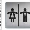 PLAQUE PICTOGRAMME DURABLE TOILETTE HOMME/FEMME PLAQUE PICTOGRAMME DURABLE TOILETTE HOMME/FEMME