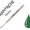 RECHARGE CARAN D'ACHE STYLO-BI LLE CARTOUCHE GOLIATH ACIER INOXYDABLE DURÉE 8000M BILLE TOURNANTE MINE MOYENNE VERT