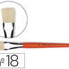 BROSSE PLATE RAPHAOL SOIE DE P ORC N°18 VIROLE FER BLANC NICKELA BROSSE PLATE RAPHAOL SOIE DE P ORC N°18 VIROLE FER BLANC NICKELA