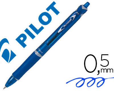 stylo-bille-pilot-rt-acroball-begreen-criture-moyenne-0-5mm-r-tractable-glisse-extr-me-corps-couleur-encre-bleue