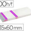 BLOC VENDEUR LIDERPAPEL 2 COUP ONS DATACHABLES 100 FEUILLES 60X135MM PAPIER BLANC BANDE COULEUR COLORIS VIOLET BLOC VENDEUR LIDERPAPEL 2 COUP ONS DATACHABLES 100 FEUILLES 60X135MM PAPIER BLANC BANDE COULEUR COLORIS VIOLET
