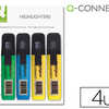 MARQUEUR FLUORESCENT BLISTER 4 UNITÉS MARQUEUR FLUORESCENT BLISTER 4 UNITÉS