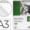 BLOC SPIRALE LIDERPAPEL ESQUISES LISSE 90G/M2 A3 100F BLOC SPIRALE LIDERPAPEL ESQUISES LISSE 90G/M2 A3 100F