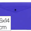 POCHETTE ENVELOPPE LIDERPAPEL POLYPROPYLENE 180 MICRONS 260X140MM 50F FERMETURE BOUTON RASISTANT TRANSPARENT BLEU POCHETTE ENVELOPPE LIDERPAPEL POLYPROPYLENE 180 MICRONS 260X140MM 50F FERMETURE BOUTON RASISTANT TRANSPARENT BLEU