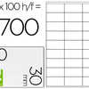 ATIQUETTE ADHASIVE Q-CONNECT 7 0X30MM COINS DROITS IMPRIMANTE JET D'ENCRE LASER COPIEUR BOÎTE 100 FEUILLES 2700 UNITAS ATIQUETTE ADHASIVE Q-CONNECT 7 0X30MM COINS DROITS IMPRIMANTE JET D'ENCRE LASER COPIEUR BOÎTE 100 FEUILLES 2700 UNITAS