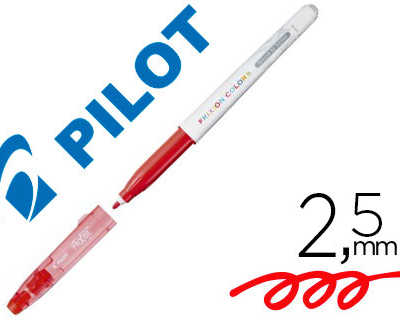 stylo-feutre-pilot-frixion-col-ors-dessin-effacable-pointe-fibre-rasistante-2-5mm-rouge