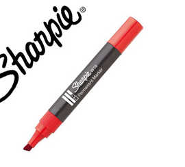 marqueur-sharpie-permanent-w10-pointe-biseau-rouge