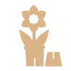 FLEUR MDF À DÉCORER 9X20CM 6 UNITÉS FLEUR MDF À DÉCORER 9X20CM 6 UNITÉS