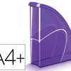 PORTE-REVUES CEP HAPPY POLYSTY RENE ANTICHOC FORMAT 240X320MM FRONT BAS 257X75X260MM COLORIS ULTRA VIOLET