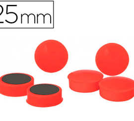 aimant-rond-25mm-coloris-rouge-blister-6-unit-s